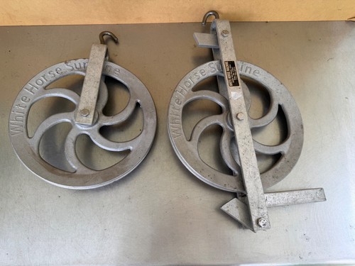 2 Sunline 11" Clothes Line Wheels Built to Last Aluminum Pulley w/Ball Bearing