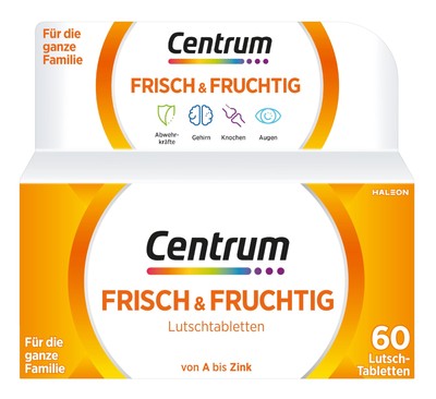 Centrum Frisch & Fruchtig Vitamine, 60 St. - Hochwertiges Nahrungsergänzungsm...