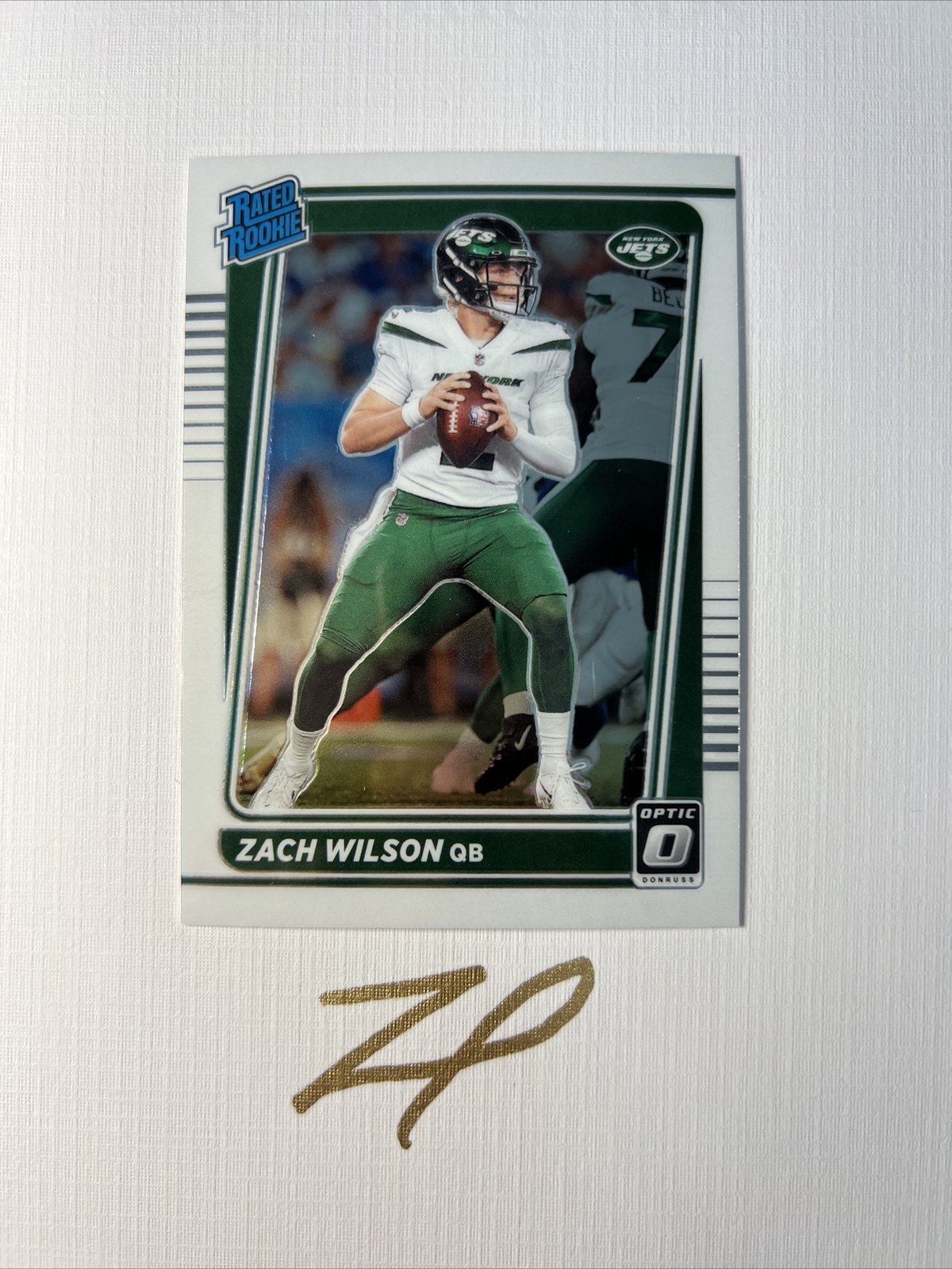 ZACH WILSON 2021 DONRUSS OPTIC BASE PRIZM PREVIEW RC P-252 RATED ROOKIE MINT