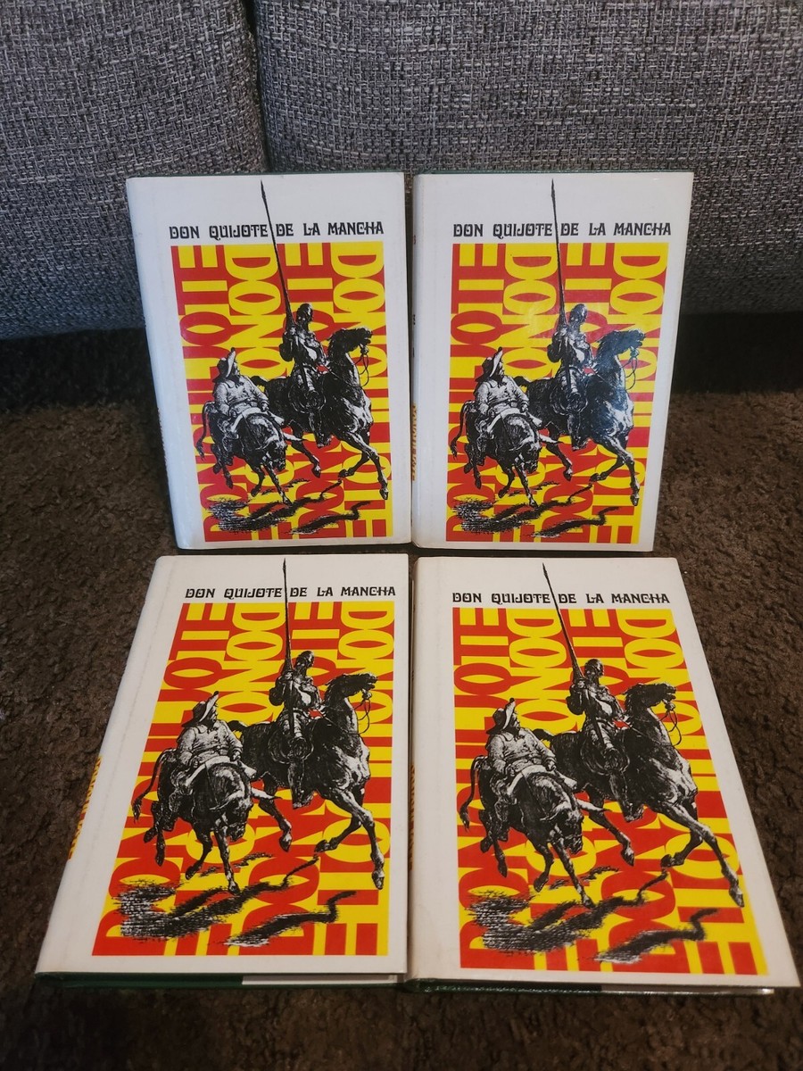 Don Quijote De La Mancha Books Volume Tomo I-IV (1-4