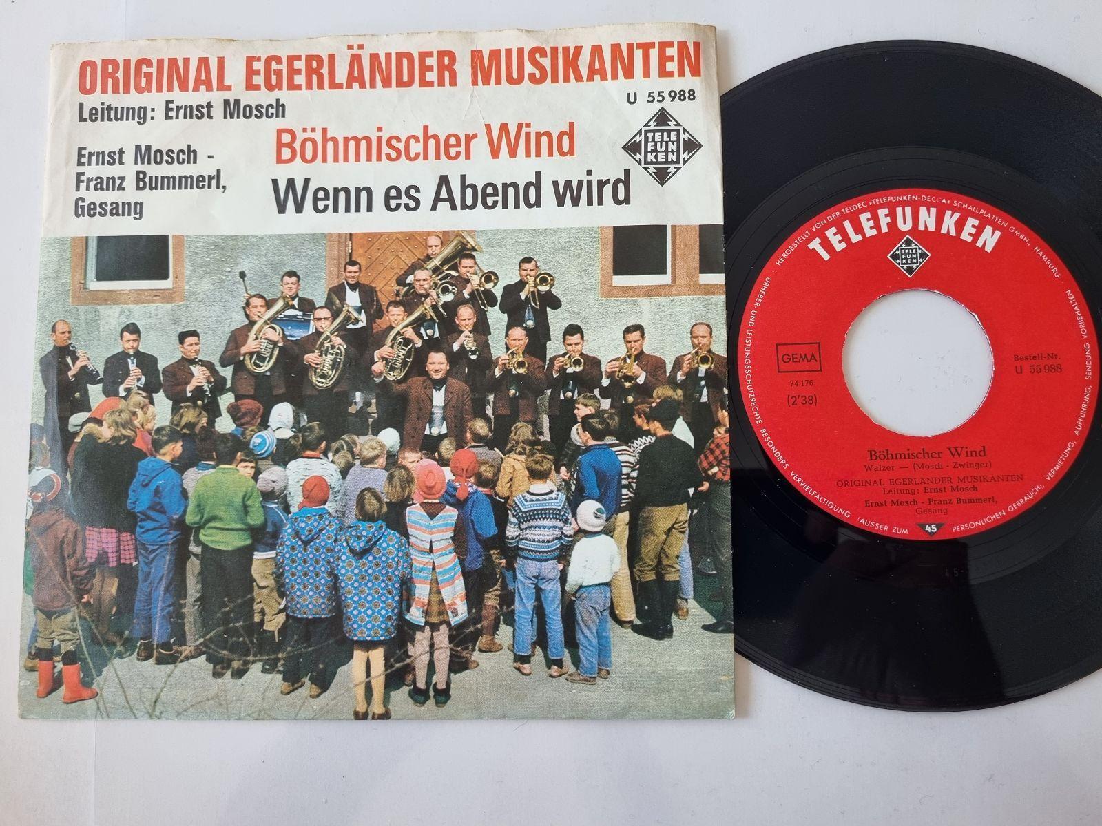 7"" Single Ernst Mosch/ Original Egerländer Musikanten - Böhmischer Wind Vinyl Ge