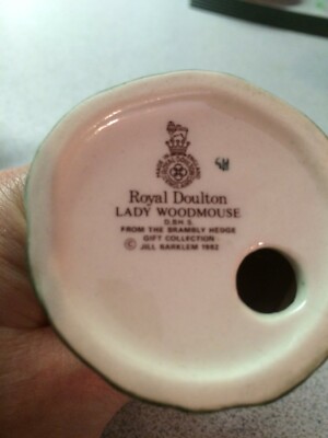 LADY WOODMOUSE Brambly Hedge Royal Doulton DBH5 1982 with box | eBay