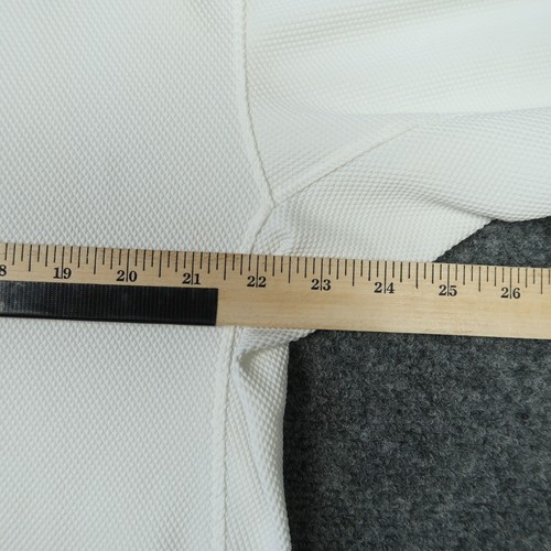 Nike Golf Mens Large Polo Shirt White Short Sleeve Hualalai Embroidered Sleeve - 第 3/12 張圖片