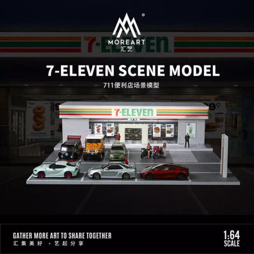 MoreArt 1/64 7-Eleven Convenience Store Scene - LED Lighting