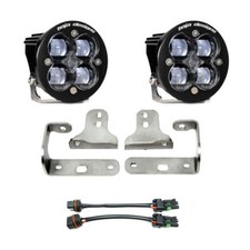 Baja Designs 447622 Squadron-R SAE LED Fog Light Pocket Kit For 2018-2022 Jeep