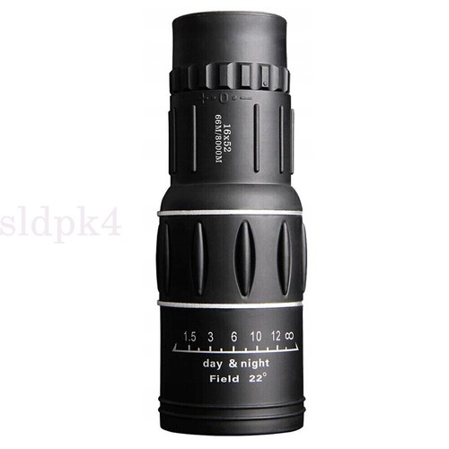 Super High Power 16x52 Portable HD Monocular Telescope Single Binoculars Outdoor - Picture 9 of 17