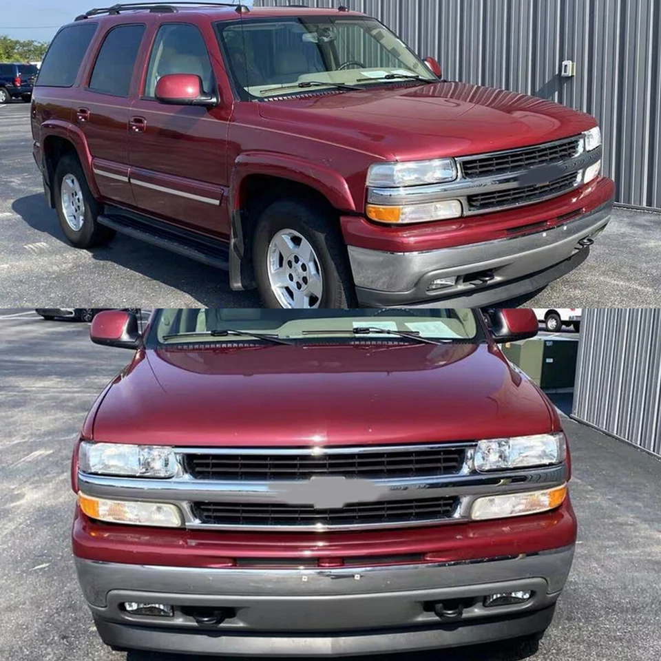 For 99-2002 Chevrolet Silverado 1500 2000-2006 Tahoe Chrome Front Bumper Grille Foto 4 de 4