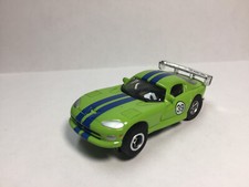 JL Thunderjet 500 DODGE VIPER GREEN  Auto-World Ultra G chassis AFX AURORA NEW
