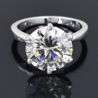 3.00 Ct Certified White Diamond Solitaire Ring Great luster & sparkle VIDEO