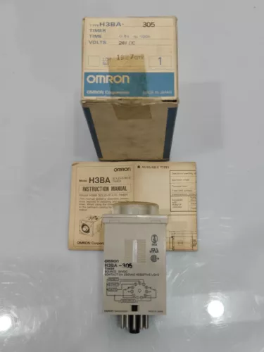 Omron H3BA-305 Timer 24VDC 5A 250VAC Resistive Load 0.5s to 100h NEW OPEN BOX