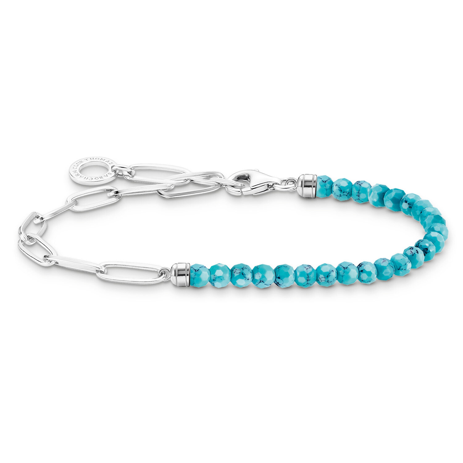 Подвеска-браслет из серебра и турецких бусин THOMAS SABO Schmuck A2099-404-17