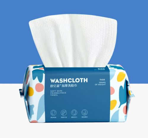 100 Count Disposable Face Towel,Thickening Ultra Soft Washcloths,Facial Cotto...