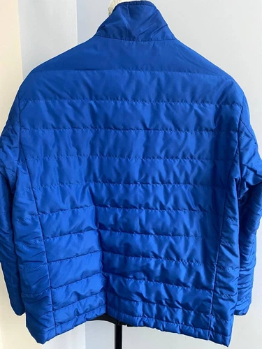 Baldinini mens down quilted reversible nylon leather jacket coat image 4