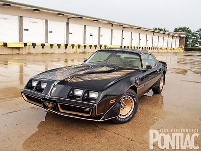 POP POSTERS 1980 Pontiac Trans Am 24 X 36 INCH POSTER, classic, muscle car, bandit, black