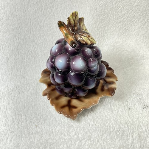 Lefton China Cluster Grapes Jelly Jam Jar / Sugar Bowl - Picture 4 of 12