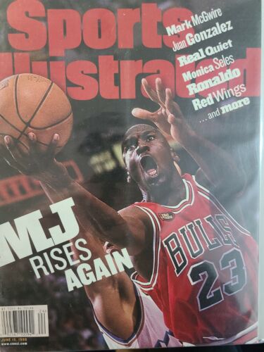 Michael Jordan Chicago Bulls 1998 Sports Illustrated No Label MJ Rises Again