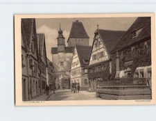 Postcard Rödergasse, Rothenburg ob der Tauber, Germany