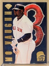 1996 Leaf HATS OFF #4 Mo Vaughn Red Sox RARE FELT STOCK INSERT /5000