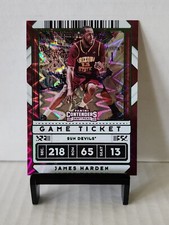2020-21 Contenders Variation Game Ticket Green Explosion 💣 #2 James Harden 