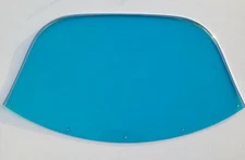 Windshield - Arctic Cat 1968-69 Panther / Cougar # 0116-033 Blue/Chrome trim