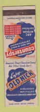Matchbook Cover - Old Nick Candy Bar Counterspy Radio Show WEAR