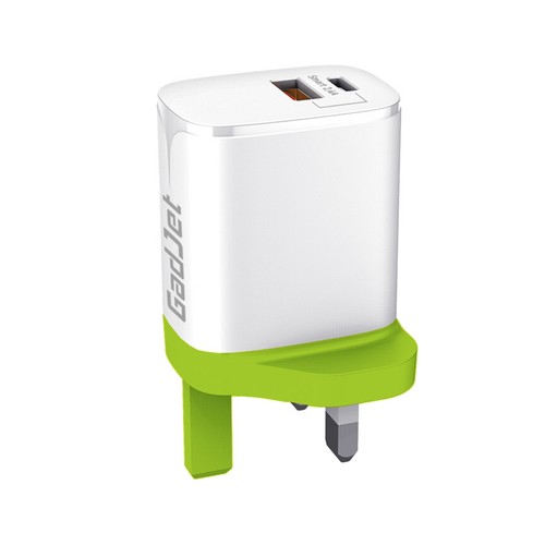 2-Port Charger Power Adapter Plug Type-C + USB-A Ports 2.4A Universal UK Mains - Picture 4 of 5