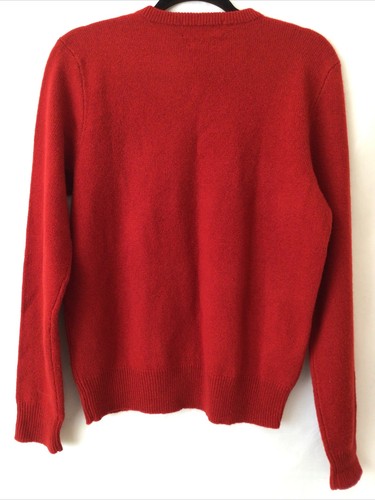 Ralph Lauren Lambs Wool Men V Neck Sweater Red Size Small - Picture 6 of 8