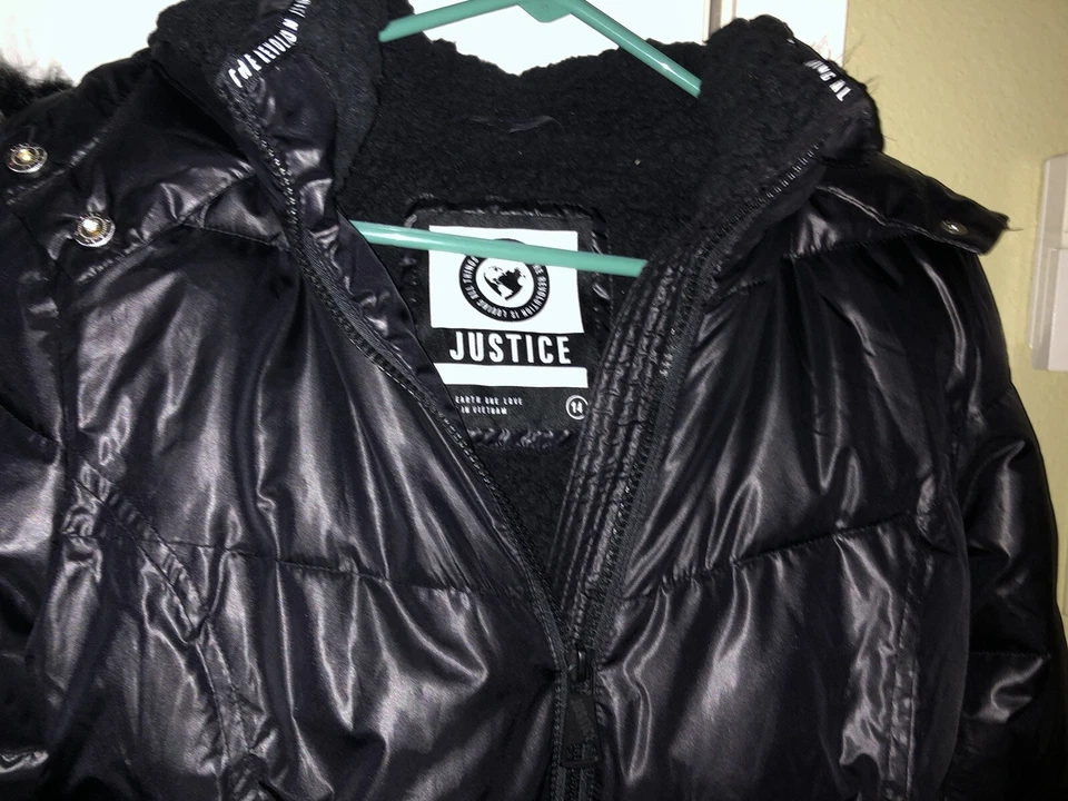 Chaqueta acolchada de invierno Justice Girl talla 14 Foto 2 de 4