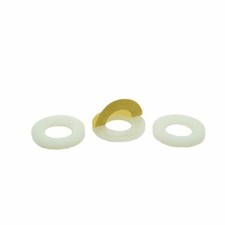 WHITE NYLON STICKY SELF ADHESIVE FLAT WASHERS PLASTIC WASHER M2.5 TO M12