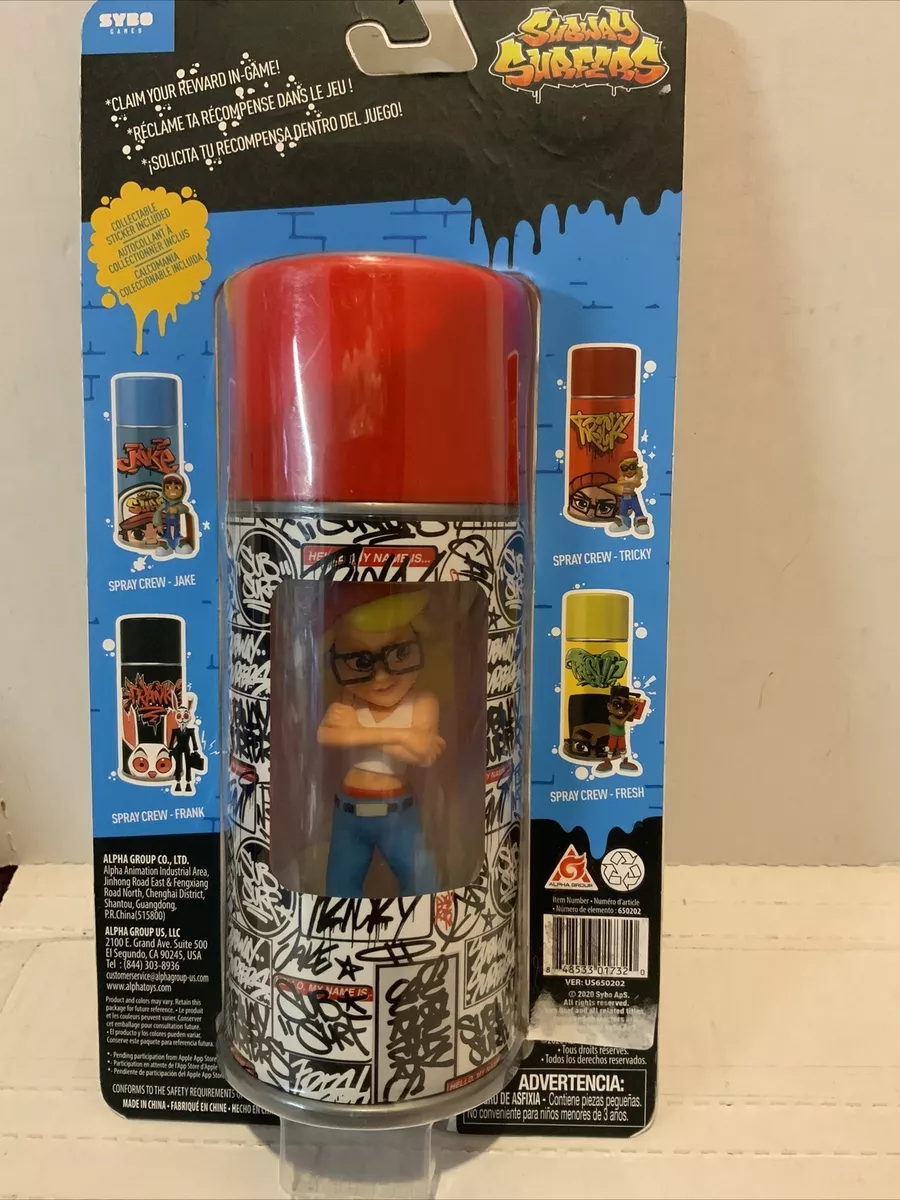 Subway Surfers Spray Crew Fresh Can with 4 Vinyl Figure and