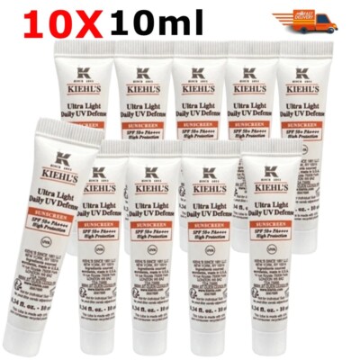 10X Kiehl's Ultra Light Daily UV Defense Sunscreen SPF 50+ PA++++ 10 ml+TRACKING