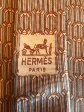 Hermes Paris Men's Neck Tie 822EA 100 Silk Made In France Rare