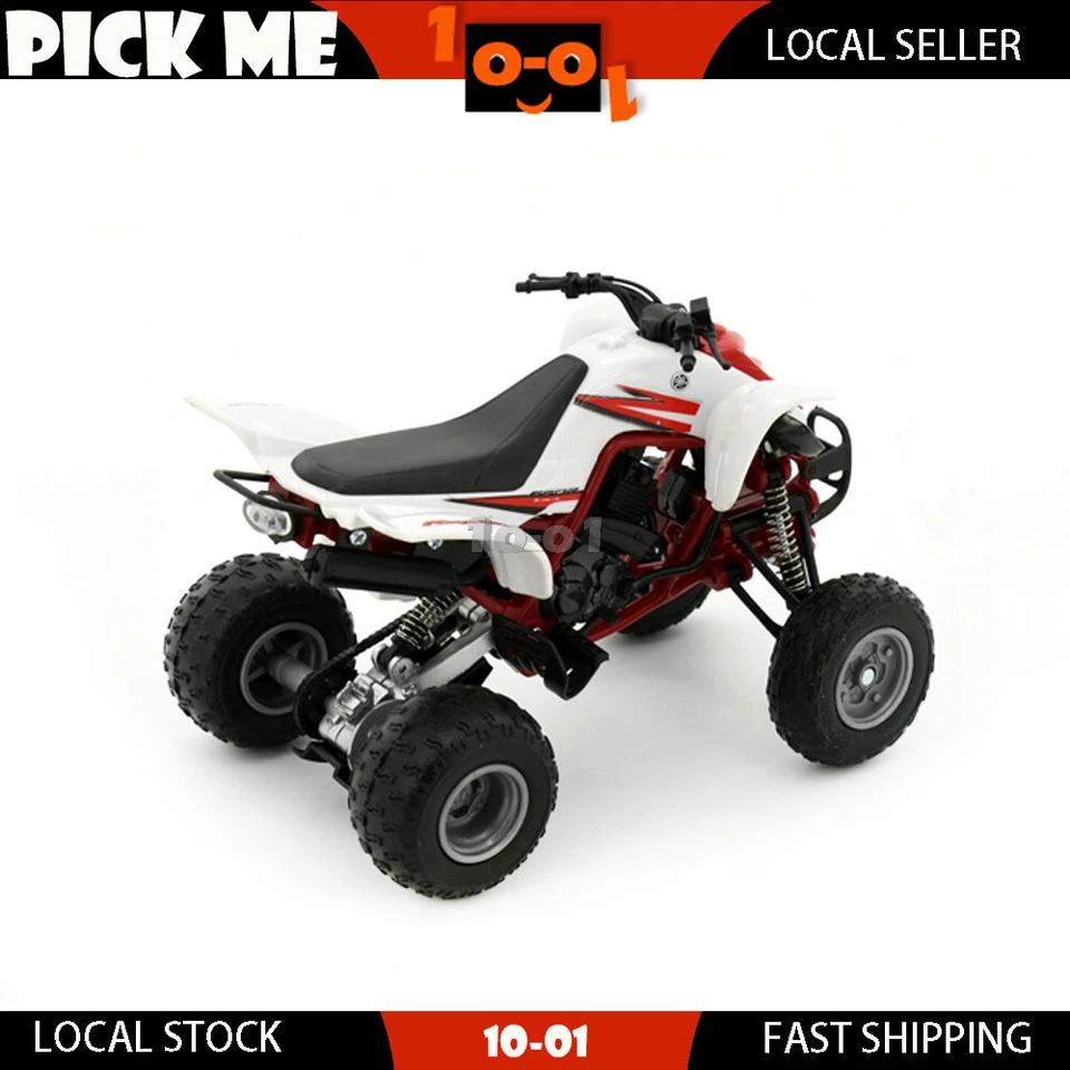 High detailed Diecast Toy Yamaha Raptor 660R White ATV Model 1:12 Scale - Image 4 of 4