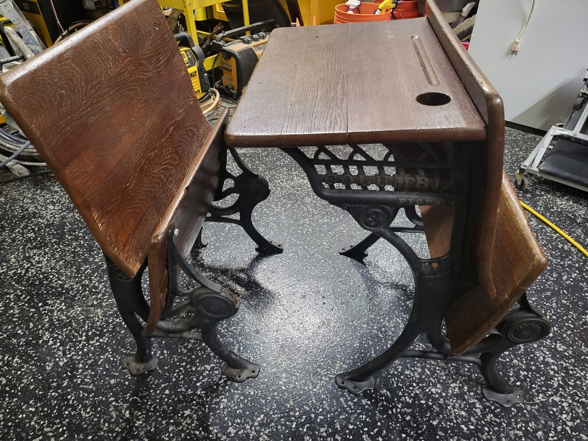 Vintage Columbia #3 School Desk & Chair | eBay