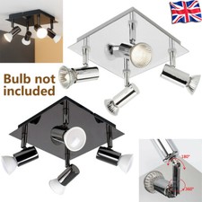 G10 LED Spotlight 4 Way Square Plate Bathroom Kitchen Spot Lighting No Bulbs