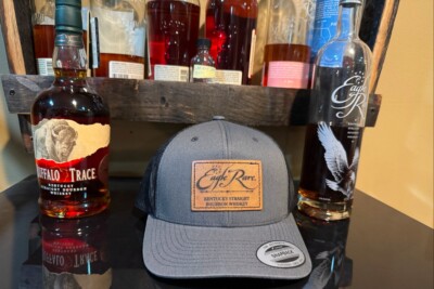 Eagle Rare Bourbon Whiskey Inspired Snapback Hat - Trucker Hat - Buffalo Trace