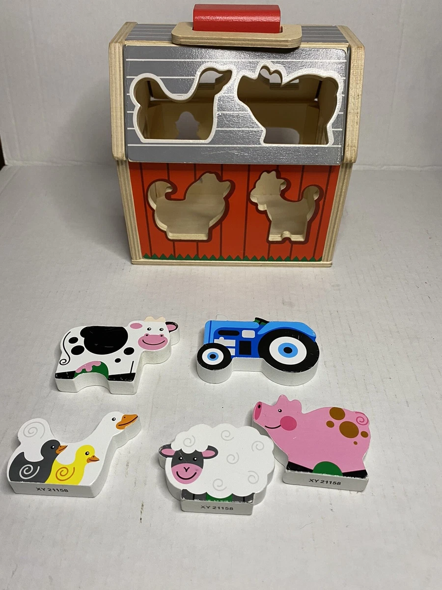 Melissa and doug take along cheap sorting barn