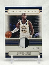 2021-22 Panini National Treasures Jersey Prime /25 Caris LeVert #JT-CLV Pacers