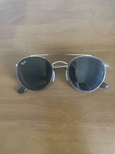 Ray-Ban RB3647N 001/7O 51-22 Round Double Bridge Sunglasses - Gold