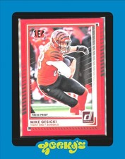 2025 Donruss - #139 Mike Gesicki Red Press Proof Cincinnati Bengals $2MIN ORDER