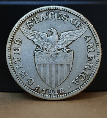1918 Philippines 50 Centavos