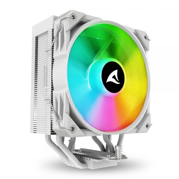 Sharkoon A40 RGB Processore Raffreddatore d'aria 12 cm Bianco 1 pz (Sharkoon A40 - Immagine 6