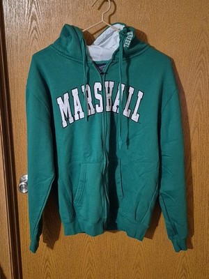 MARSHALL THUNDERING HERD Zip-Up Hoodie Hooded Sweatshirt Adult LARGE 