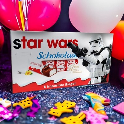 3x Aufkleber für Kinderschokolade | 100.032 Star Wars Star Wars Stormtrooper