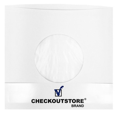 Paper Record Inner Sleeves Polylined With Hole for 7'' Vinyl 45 RPM Records