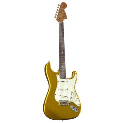 Fender '66 Stratocaster RW Journeyman Frost Gold - Custom E-Gitarre