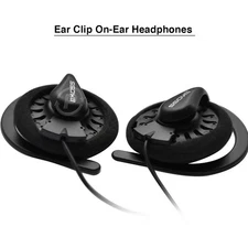 KOSS KSC35 Ear Clip Lightweight On-Ear Headphones w/ Remodeled 3.5mm Angled Plug