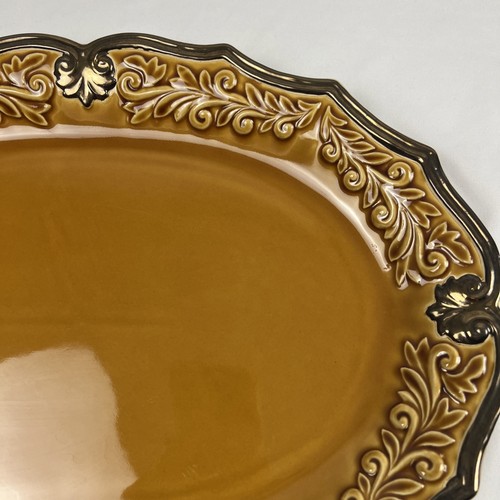 Regency Gold Certified International Serving Platter Oval 18" x 12 Karidesign - Picture 9 of 10