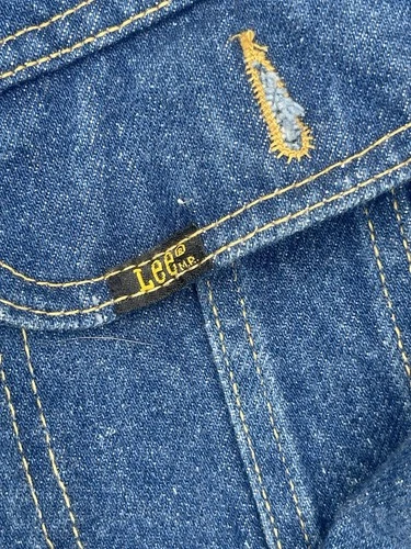 Vintage Lee Rider Blanket Lined Denim Jacket Mens 48L USA 100% Cotton Rancher image 4