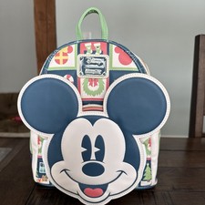 Loungefly Disney Mickey Mouse Holiday Mini Backpack Minnie Holiday NWT Skating